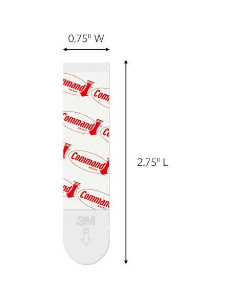 Tiras de recarga medianas Command, 36 tiras, paquete de 4