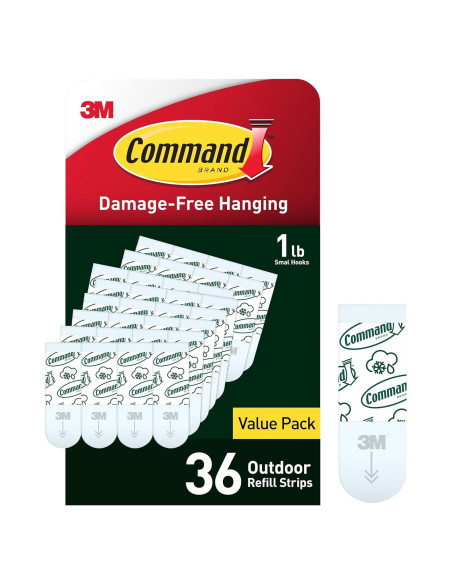 Tiras de Reemplazo Command para Exteriores - 36 Unidades