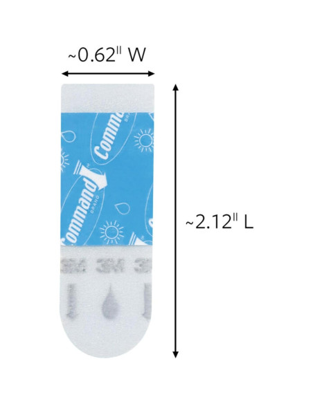 Tiras de Reemplazo Command para Exteriores - 36 Unidades
