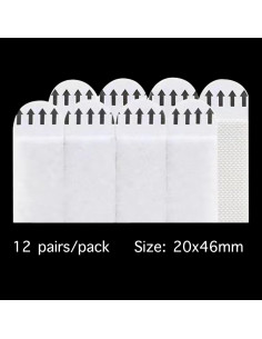 Cintas de Velcro Yitoiie 12 Pares para Colgar Imágenes 20x46mm 2