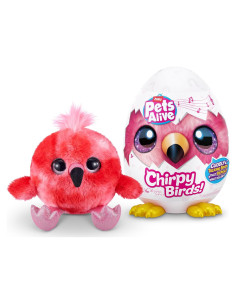 Pájaro Chirpy ZURU Flamingo Electrónico que Habla con Huevo Sorpresa