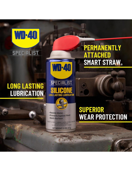 Spray de Silicona WD-40 Smart Straw 311g - Lubricante Multiusos