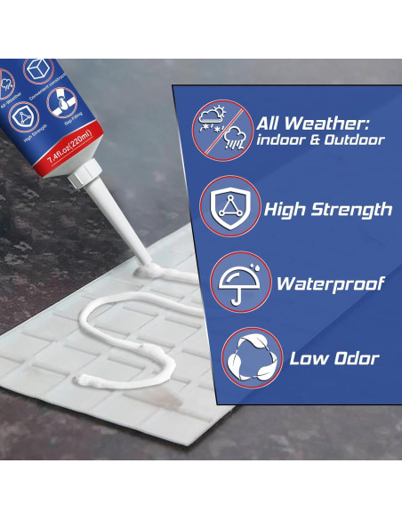 Adhesivo de Construcción Yeardera 7.4 Onzas Alta Resistencia