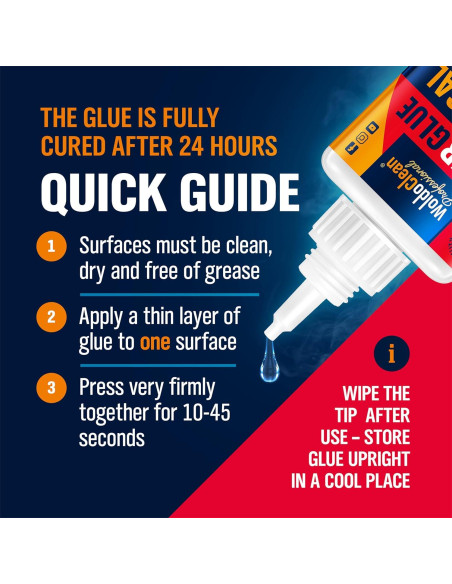 Adhesivo Universal WoldoClean 25g - Super Glue Transparente