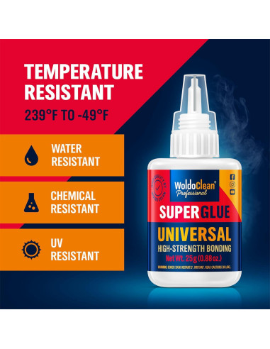 Adhesivo Universal WoldoClean 25g - Super Glue Transparente