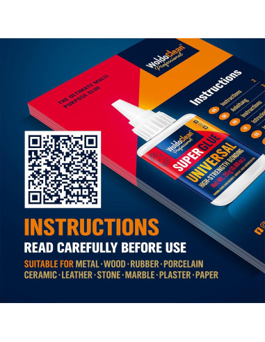 Adhesivo Universal WoldoClean 25g - Super Glue Transparente