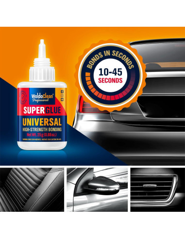Adhesivo Universal WoldoClean 25g - Super Glue Transparente