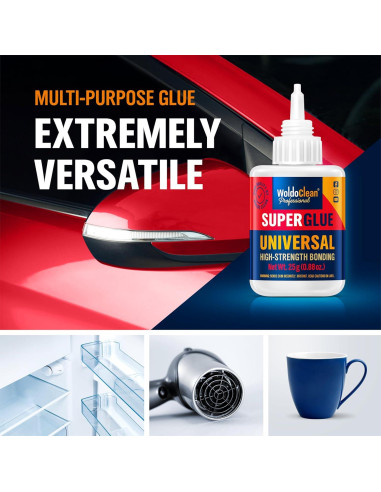 Adhesivo Universal WoldoClean 25g - Super Glue Transparente