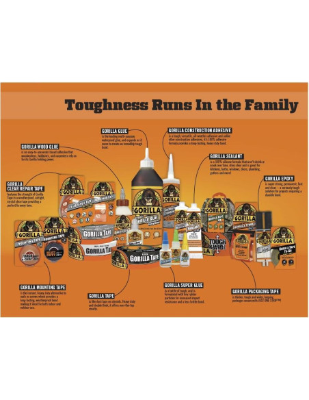 Gorilla Super Glue Gel 15g Claro - Paquete de 7 Botellas