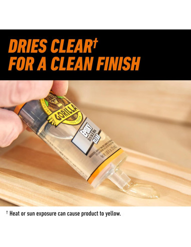 Pegamento Epóxico Transparente Gorilla 25 ml Resistente al Agua