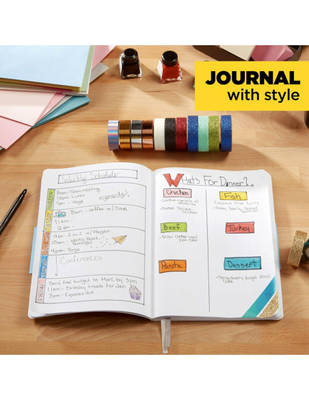 Cinta Washi Glitter Scotch 1.5 cm x 498.4 cm Azul Oscuro Pack 6 Cinta Washi Glitter Scotch 1.5 cm x 498.4 cm Azul Oscuro Pack 6