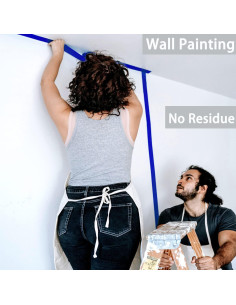 Cinta de Pintor Azul CHUANGSEED 4.78 cm x 54.86 m 3-Pack 2