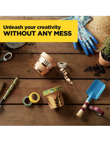 Cinta Washi Glitter Scotch 1.5 cm x 498.4 cm Azul Oscuro Pack 6