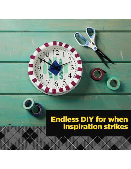 Cinta Washi Glitter Scotch 1.5 cm x 498.4 cm Azul Oscuro Pack 6 Cinta Washi Glitter Scotch 1.5 cm x 498.4 cm Azul Oscuro Pack 6