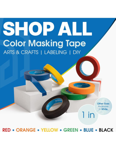 Cinta de Enmascarar Azul Spartan Industrial 1" x 54.86 m - 3 Rollos