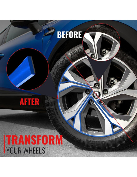 Tira Protectora de Bisel RIMiQ BASiQ Azul 7.92m Ajuste Universal