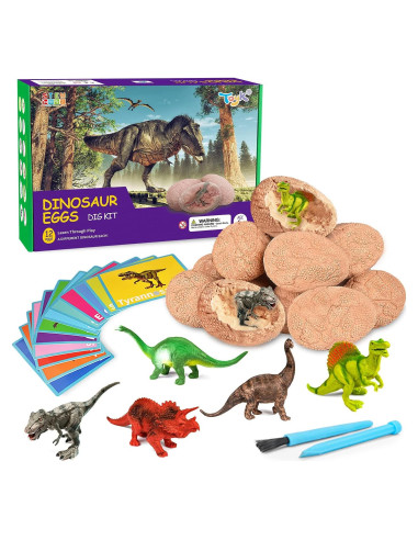 Kit de Excavación de Dinosaurios Toyk - 12 Huevos Únicos
