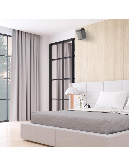 Soporte de Pared Soundbass para Sonos Play:1, Doble, Negro
