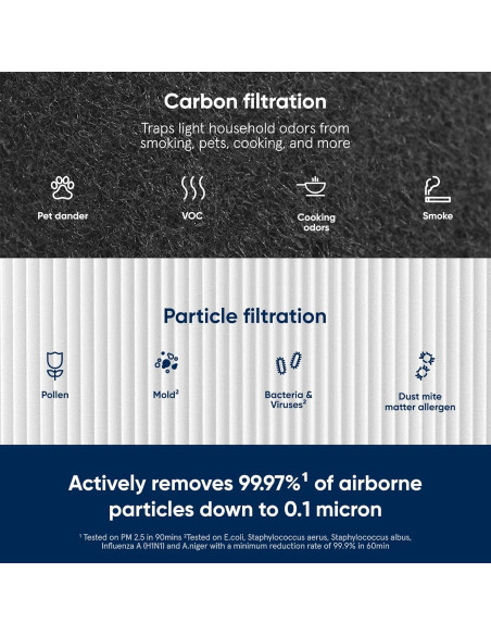 Filtro de Reemplazo Blueair Blue Pure 211+ Carbón Activado