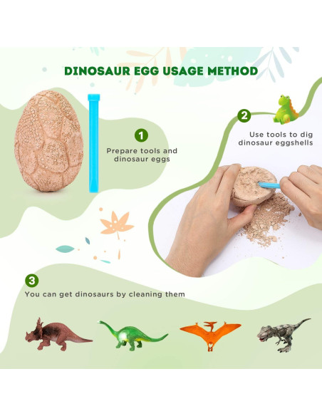 Kit de Excavación de Dinosaurios Toyk - 12 Huevos Únicos
