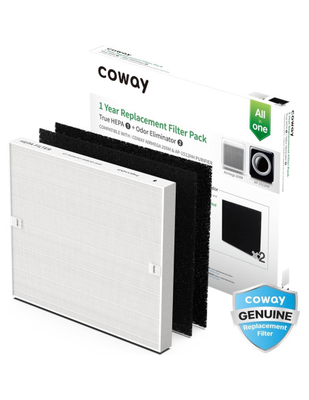 Purificador de Aire Coway Airmega AP-1512HH(W) HEPA + Filtros Extra