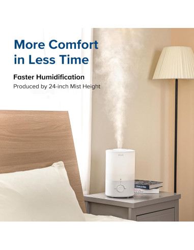 Humidificador Ultrasonico LEVOIT Core 600S 3L Silencioso Blanco