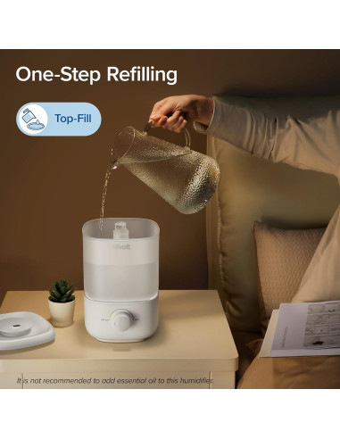 Humidificadores LEVOIT OasisMist 4.5L y Classic 2.5L Silenciosos