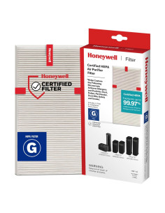 Filtro HEPA Honeywell G para Purificador de Aire HPA020/030/080/180