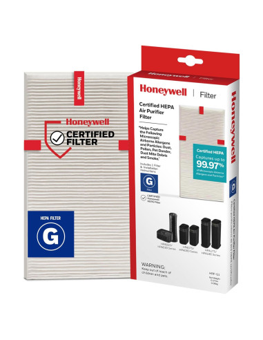 Filtro HEPA Honeywell G para Purificador de Aire HPA020/030/080/180