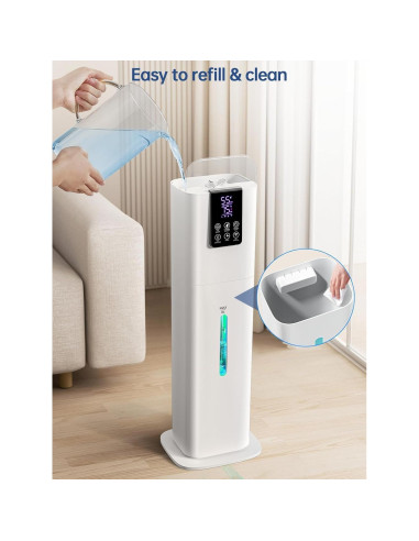 Humidificador Inteligente Hiswelle H786 8L Control Remoto Blanco