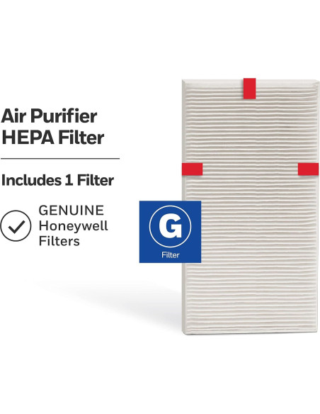 Filtro HEPA Honeywell G para Purificador de Aire HPA020/030/080/180