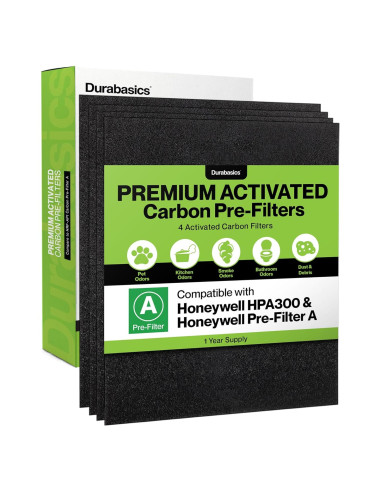 Filtros de Reemplazo Durabasics para Purificadores Honeywell HPA300 - 4 Pack