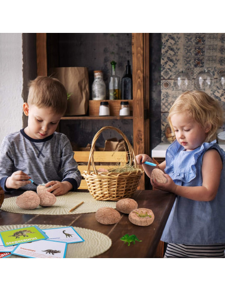 Kit de Excavación de Dinosaurios Toyk - 12 Huevos Únicos