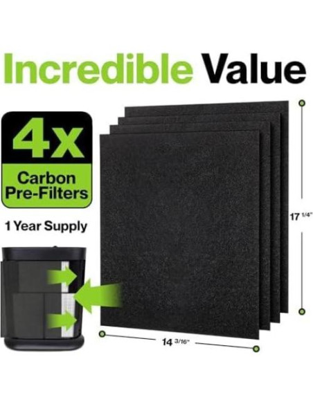 Filtros de Reemplazo Durabasics para Purificadores Honeywell HPA300 - 4 Pack Filtros de Reemplazo Durabasics para Purificadores Honeywell HPA300 - 4 Pack