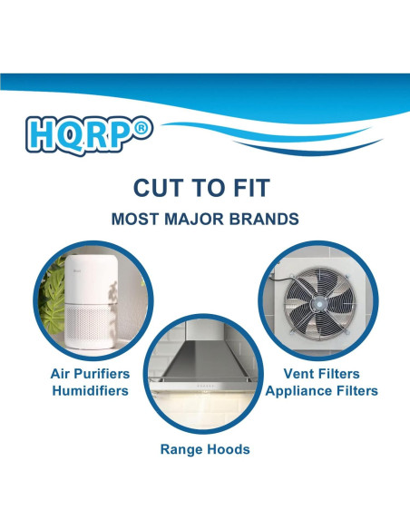 Filtro de Carbono Activado HQRP 2-Pack para Purificadores de Aire