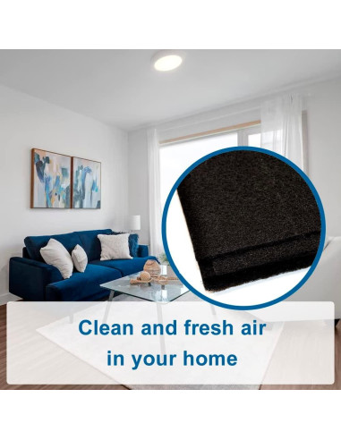 Filtro de Carbono Activado HQRP 2-Pack para Purificadores de Aire