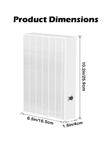 Filtros HEPA R Goodsby 2 Pzs para Purificador Honeywell HPA300