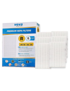 Filtro HEPA VEVA 6 Unidades Compatible con Purificadores Honeywell