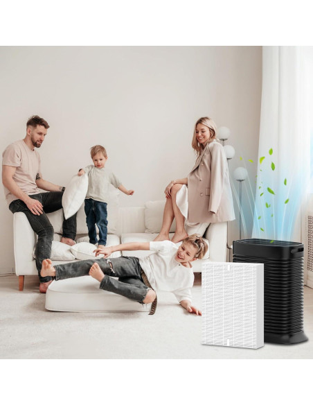 Paquete de 6 Filtros HEPA Laukowind para Purificadores Honeywell HPA300 HPA200 HPA100 Paquete de 6 Filtros HEPA Laukowind para Purificadores Honeywell HPA300 HPA200 HPA100