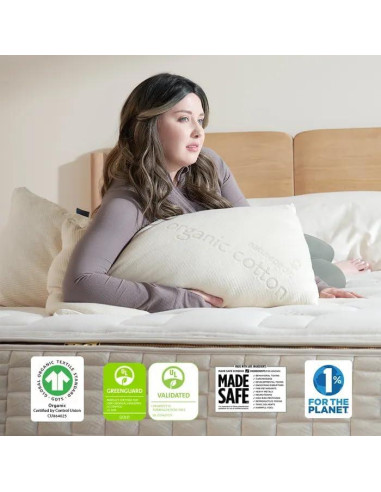 Almohada de Láttex Sólido Orgánico Naturepedic Reina