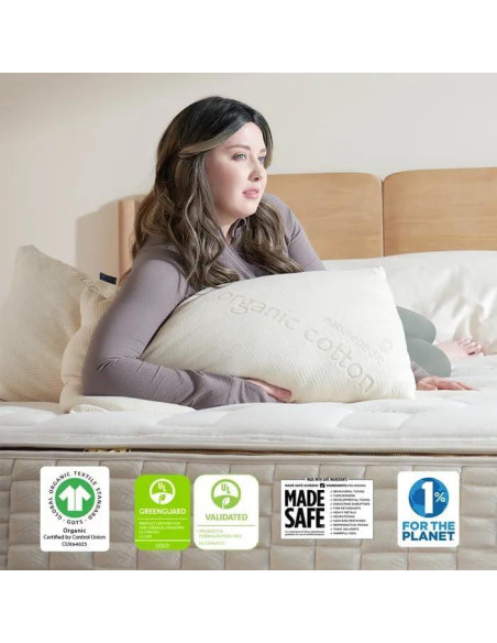 Almohada de Láttex Sólido Orgánico Naturepedic Reina