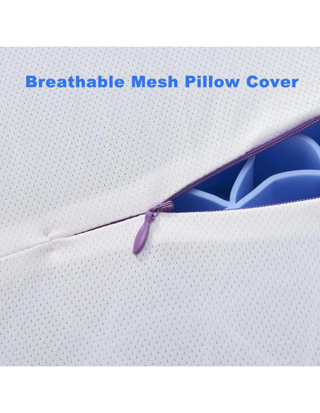 Almohada Berklan Ajustable de Malla 60x40 cm Soporte Ergonómico