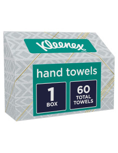 Toallas de Mano Desechables Kleenex 60 Unidades Absorbentes