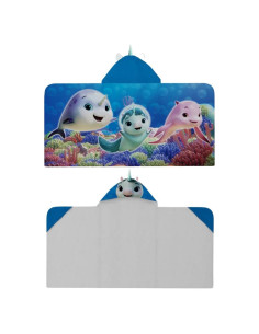 Toalla con Capucha Franco No del todo Narval 61x127 cm Algodón