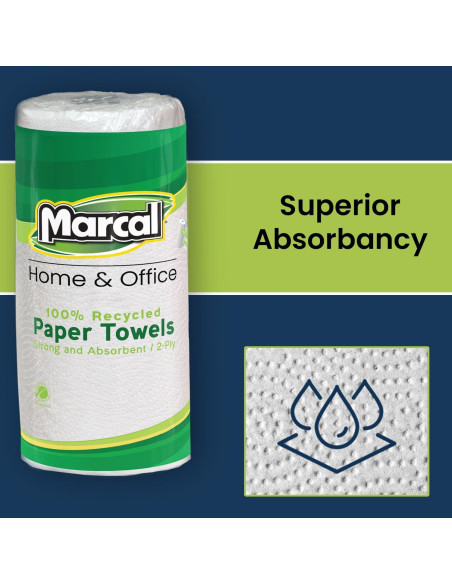 Toallas de Papel Marcal Maxi Roll Select-A-Size 140 Hojas Paquete 6