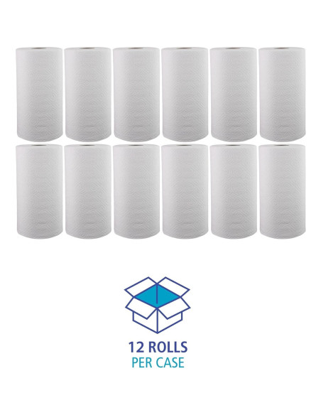 Rollo de Toalla de Papel Perforado Boardwalk 6273, 2 Capas, 250 Hojas