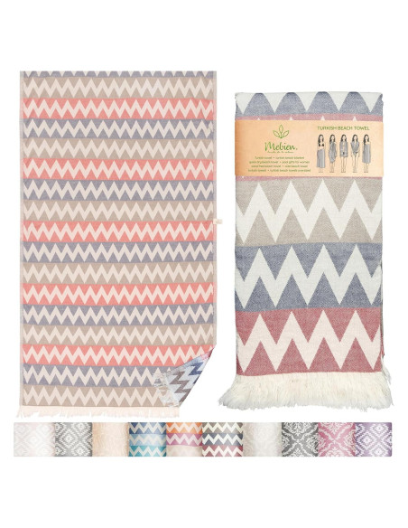 Toalla de Playa Mebien 89x170cm 100% Algodón Secado Rápido