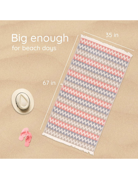 Toalla de Playa Mebien 89x170cm 100% Algodón Secado Rápido