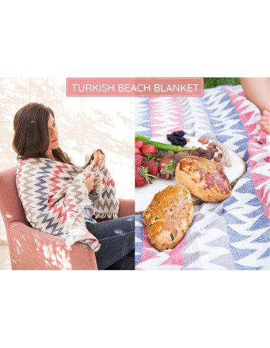 Toalla de Playa Mebien 89x170cm 100% Algodón Secado Rápido