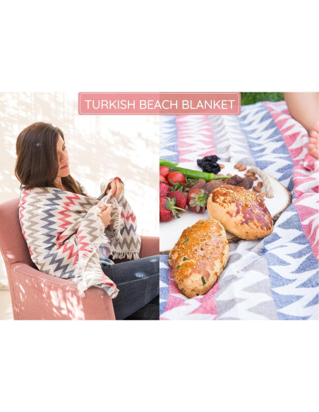 Toalla de Playa Mebien 89x170cm 100% Algodón Secado Rápido